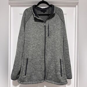 0086- Swiss Tech 3XL Dark Grey Full Zip Fleece Jacket